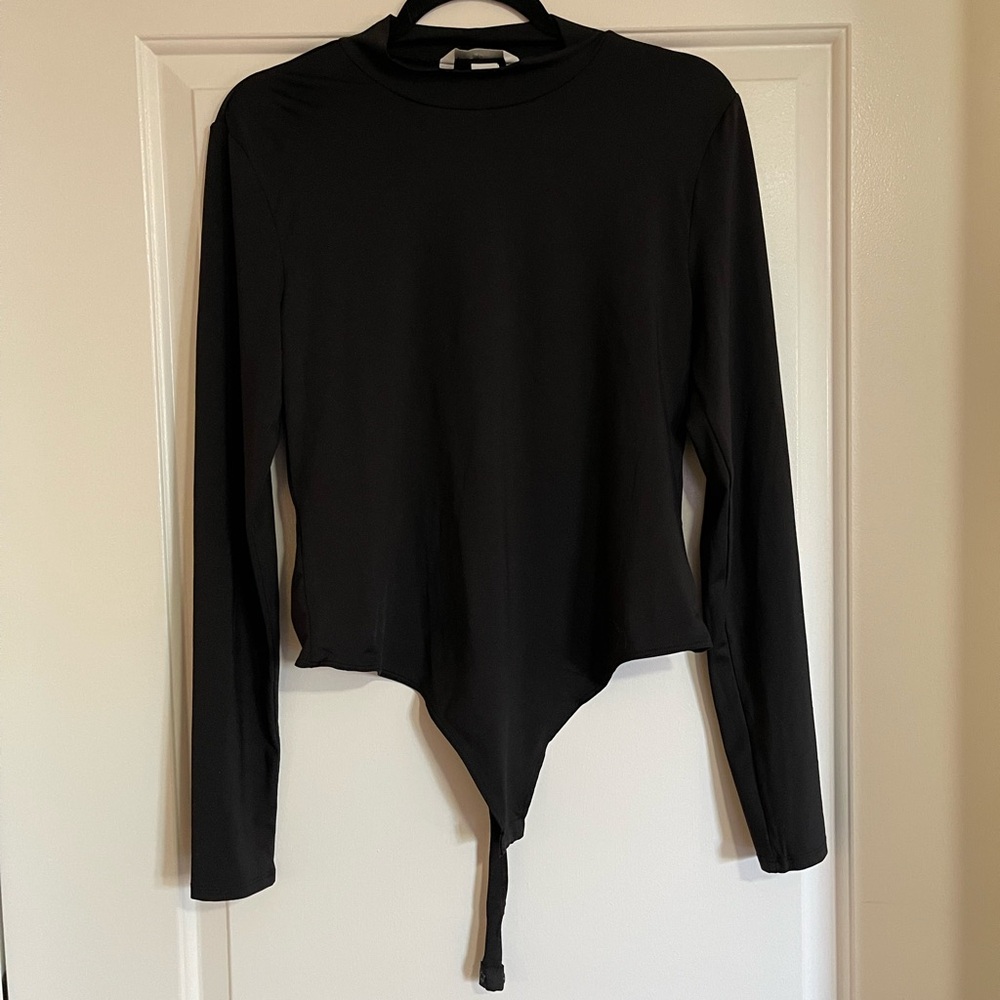H&M Black Long Sleeve Bodysuit